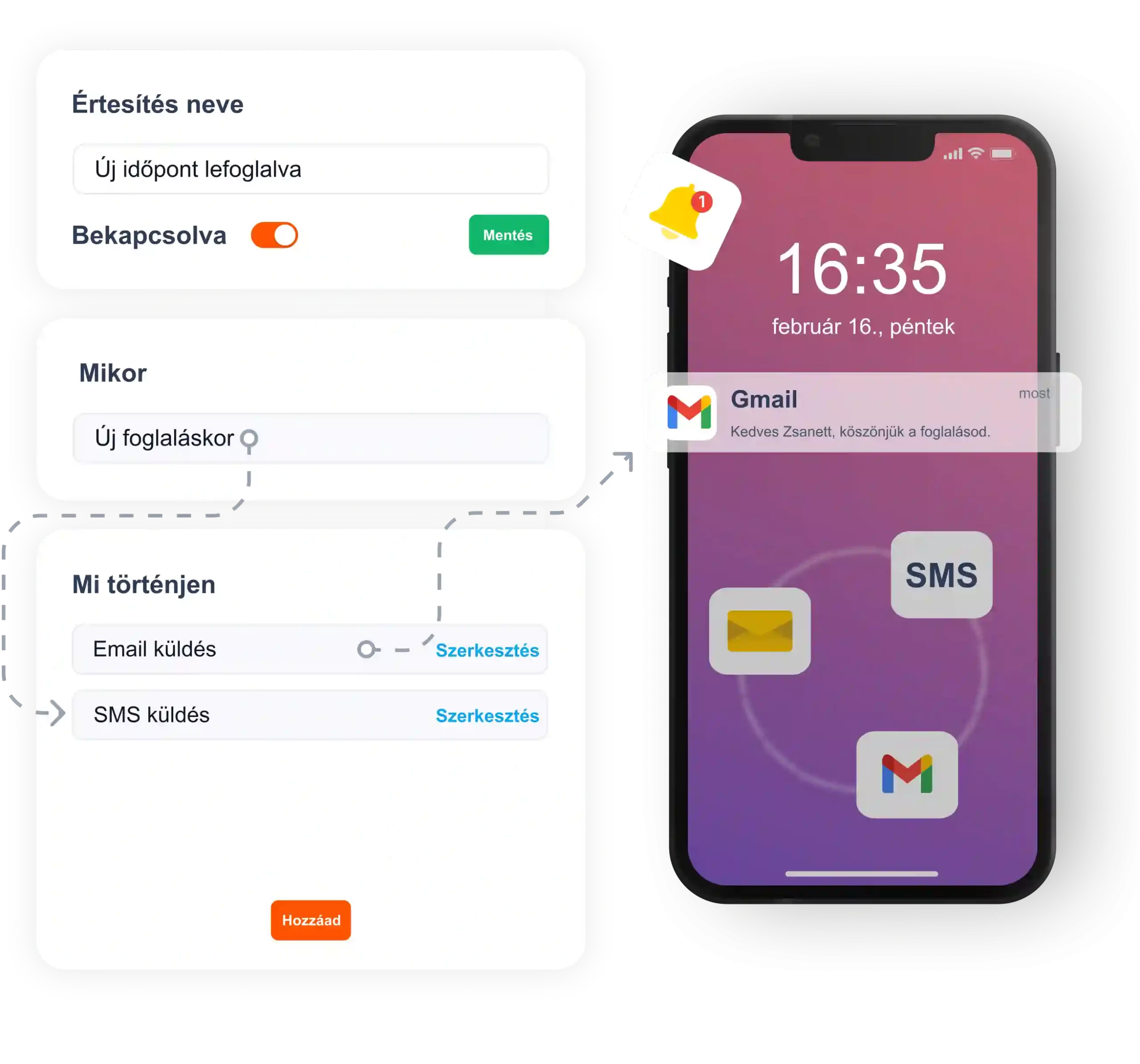 Automatizált értesítések